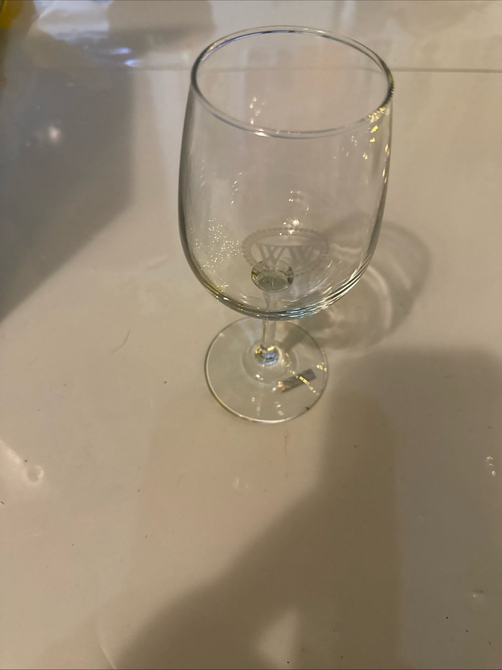 Libbey Vina Diamond Lot Of 1 Wine Glasses, 1 Clear Stemware, Crystal Glass